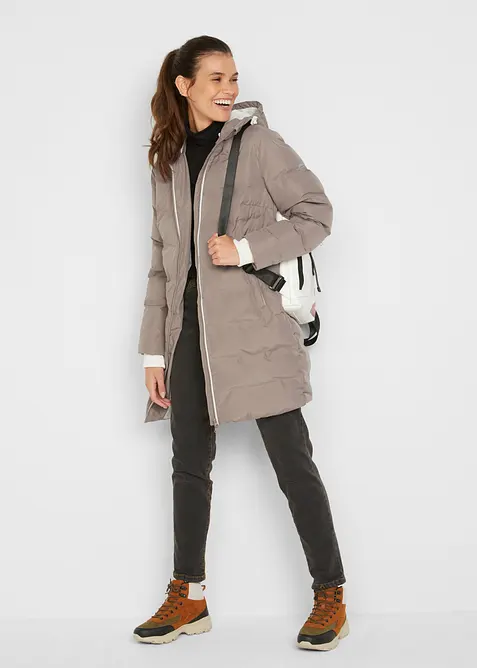 Mom jeans lunghi, vita media, bonprix