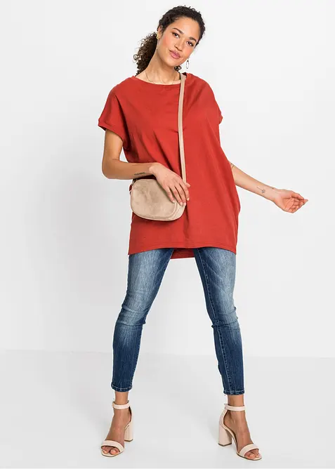 Maglia lunga in puro cotone, bonprix