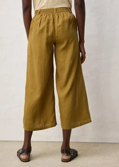 Pantaloni culotte in puro lino, bonprix