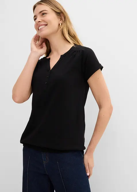 Maglia in cotone a maniche corte, bonprix