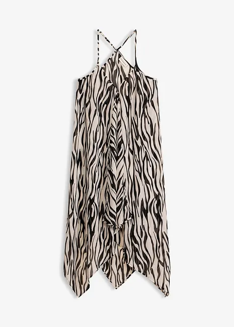 Abito lungo da mare in chiffon leggero, bonprix
