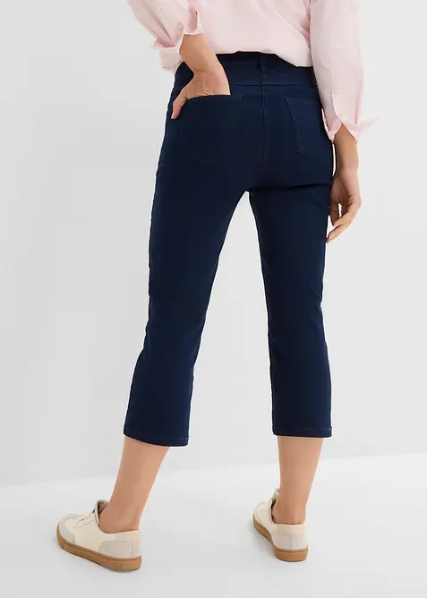 Jeans straight con cinta comoda, vita media, bonprix