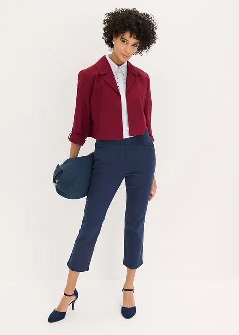 Pantaloni cropped elasticizzati, bonprix