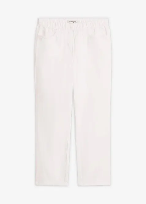 Pantaloni cropped elasticizzati, bonprix