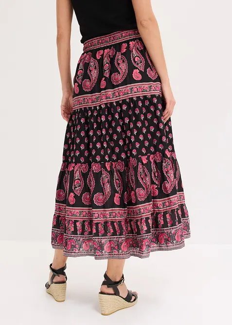 Gonna lunga in puro cotone, bonprix