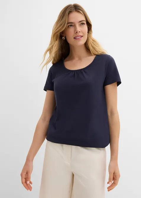 Maglietta a maniche corte in puro cotone, bonprix