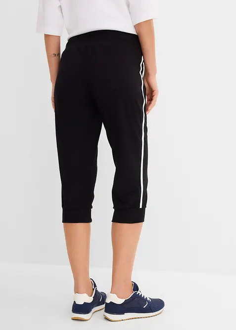Pantaloni capri da jogging in cotone (pacco da 2), bonprix