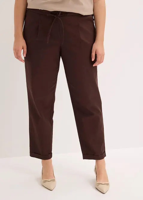 Pantaloni in misto lino, bonprix