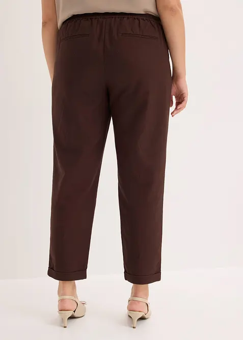 Pantaloni in misto lino, bonprix