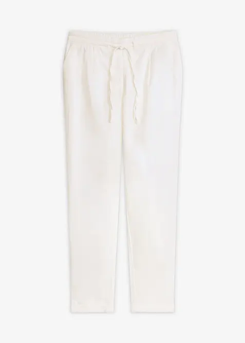 Pantaloni in misto lino, bonprix