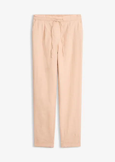 Pantaloni in misto lino, bonprix