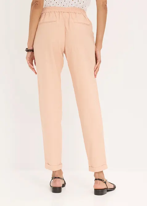 Pantaloni in misto lino, bonprix