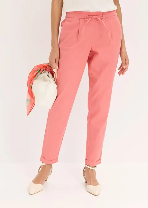 Pantaloni in misto lino, bonprix