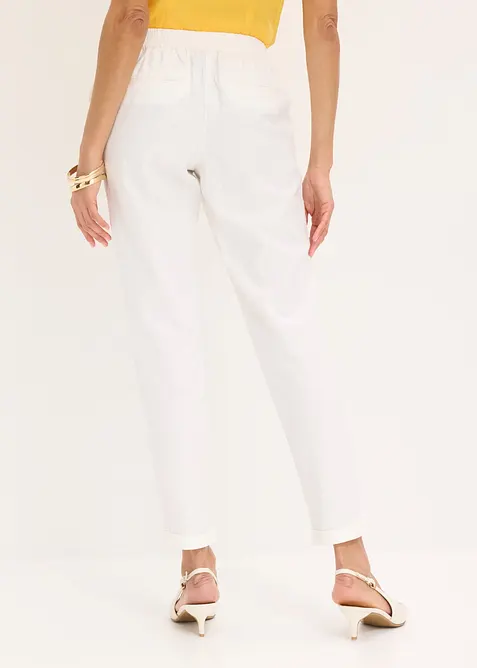 Pantaloni in misto lino, bonprix