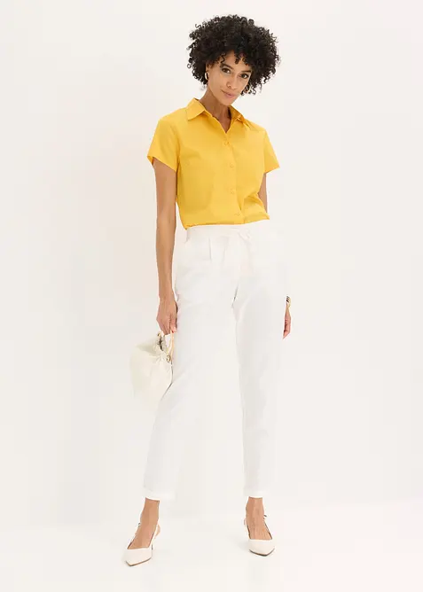 Pantaloni in misto lino, bonprix