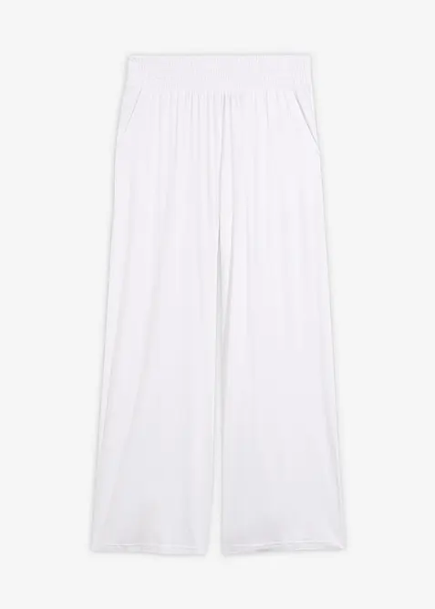 Pantaloni cropped in jersey di misto viscosa fluido, bonprix