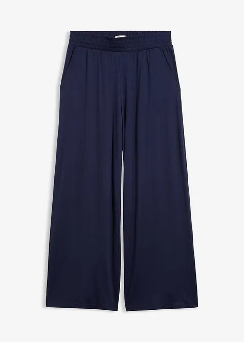 Pantaloni cropped in jersey di misto viscosa fluido, bonprix