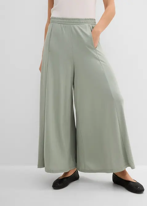 Pantaloni culotte in jersey con gambe larghe, bonprix