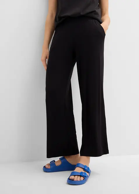 Pantaloni in jersey di misto viscosa fluente, bonprix