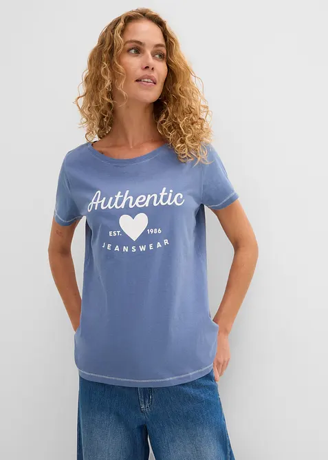 T-shirt in puro cotone, bonprix
