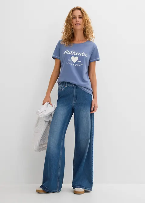 T-shirt in puro cotone, bonprix