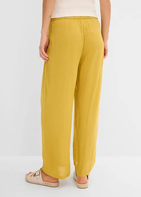 Pantaloni larghi in viscosa fluente, bonprix