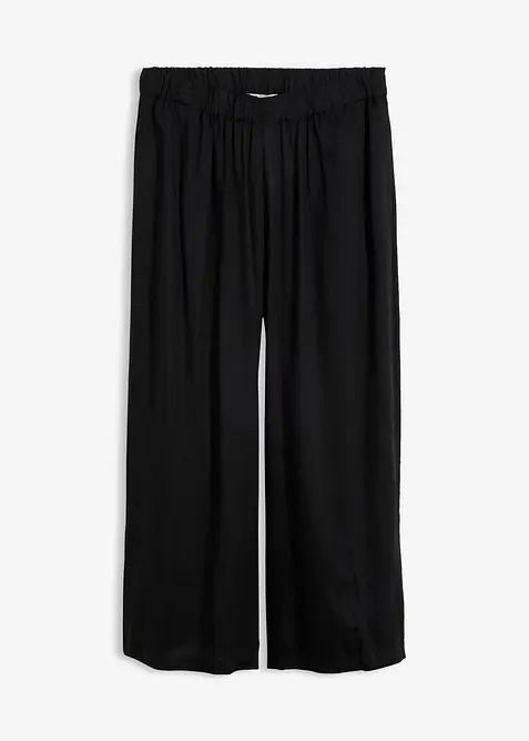 Pantaloni culotte larghi in viscosa fluente, bonprix