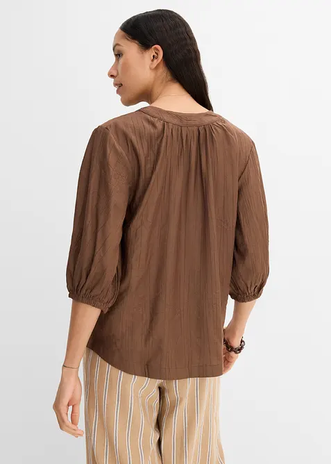 Blusa oversize in misto viscosa morbido, bonprix