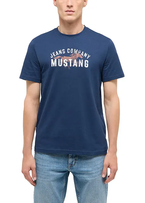 T-shirt Austing Mustang in puro cotone biologico, Mustang Jeans