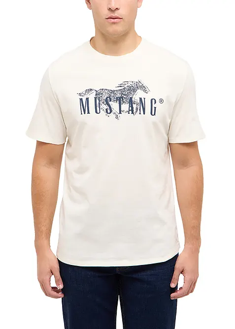 T-shirt Austing Mustang in puro cotone biologico, Mustang Jeans