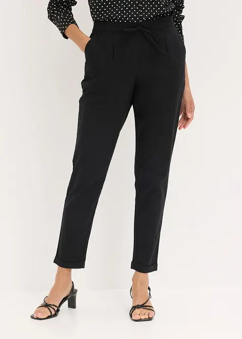 Pantaloni in misto lino, bonprix