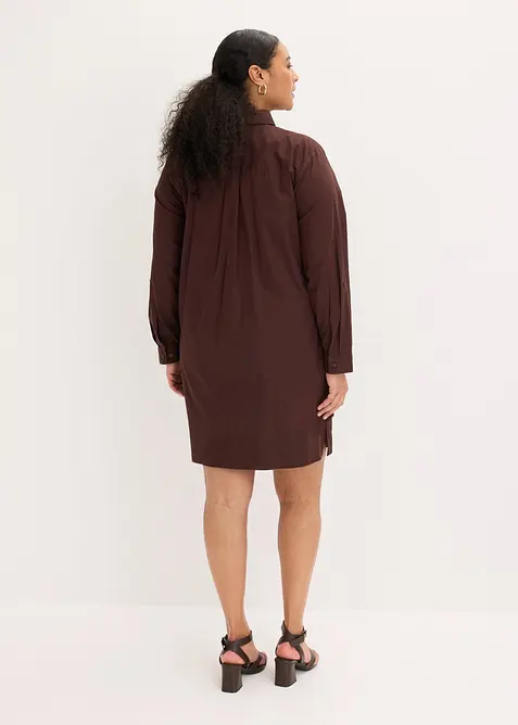 Abito chemisier in popeline di cotone, bonprix