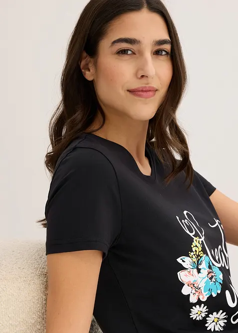 Camicia da notte corta in puro cotone (pacco da 2), bonprix