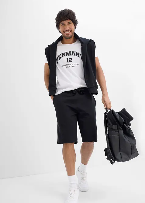 Bermuda in felpa loose fit (pacco da 2), bonprix