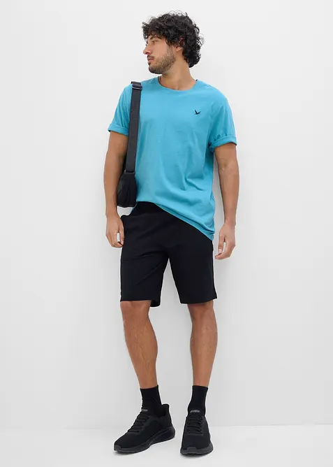 T-shirt e pantaloni corti in maglina (set 2 pezzi), bonprix