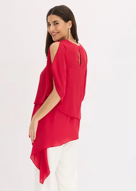 Blusa asimmetrica a pi&ugrave; veli, bonprix