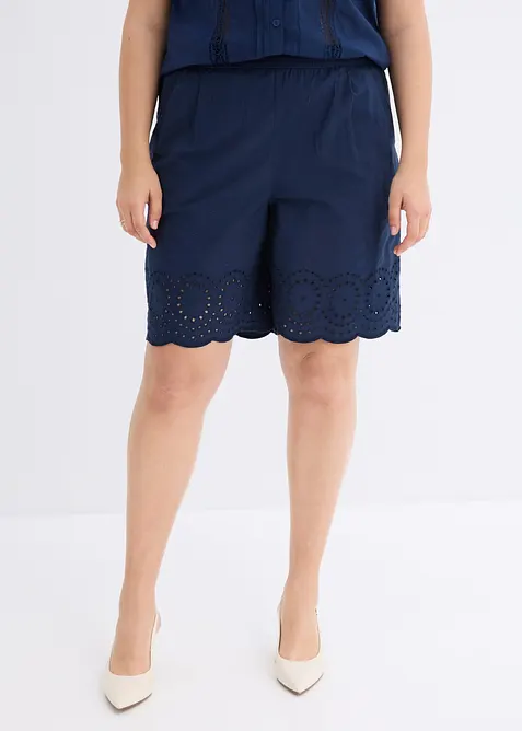 Shorts in puro cotone con elastico in vita, bonprix