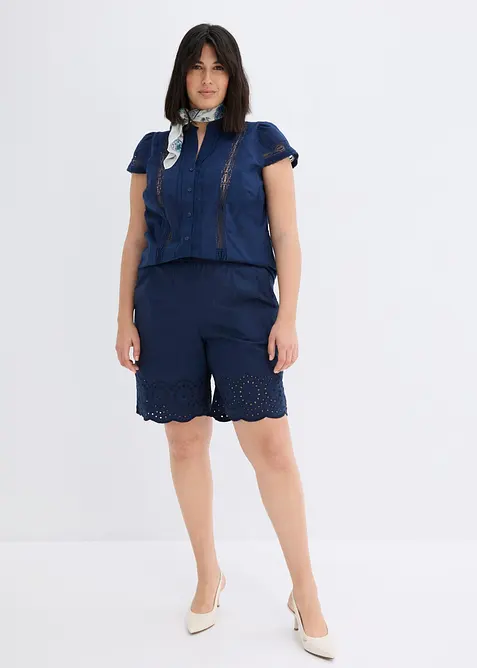 Shorts in puro cotone con elastico in vita, bonprix
