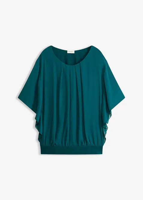 Blusa in chiffon con canotta, bonprix