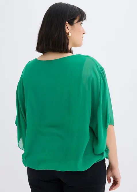 Blusa in chiffon con canotta, bonprix