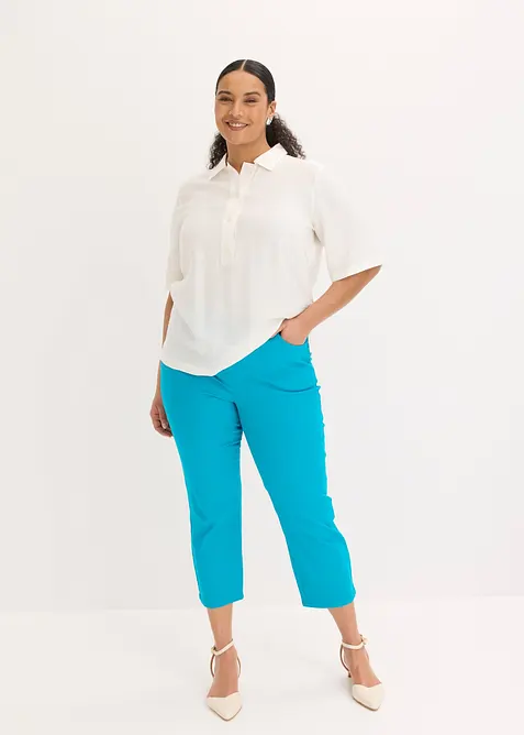 Pantaloni cropped elasticizzati, bonprix