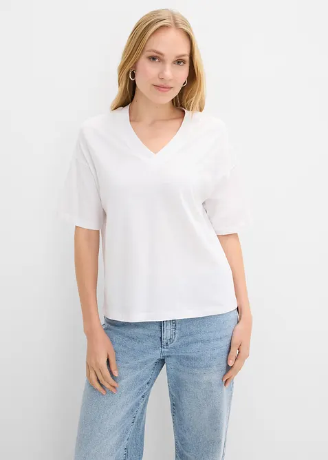 T-shirt oversize in puro cotone biologico, bonprix