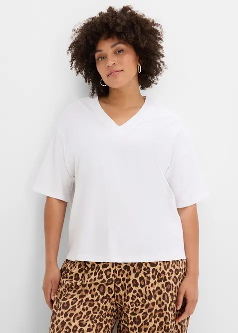 T-shirt oversize in puro cotone biologico, bonprix