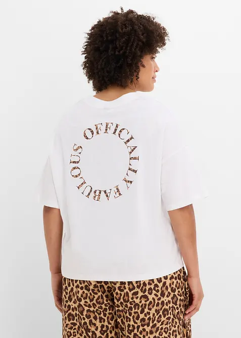 T-shirt oversize in puro cotone biologico, bonprix