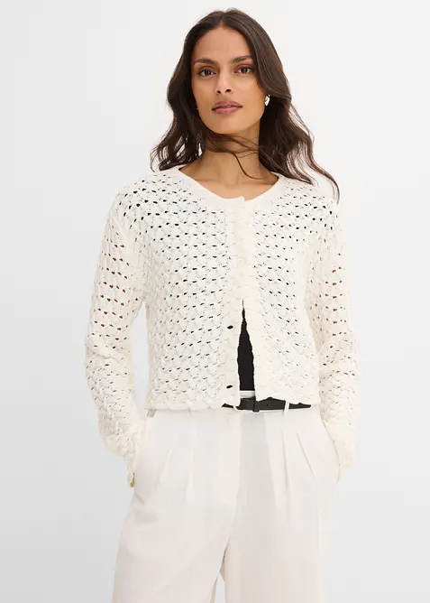 Cardigan traforato, bonprix