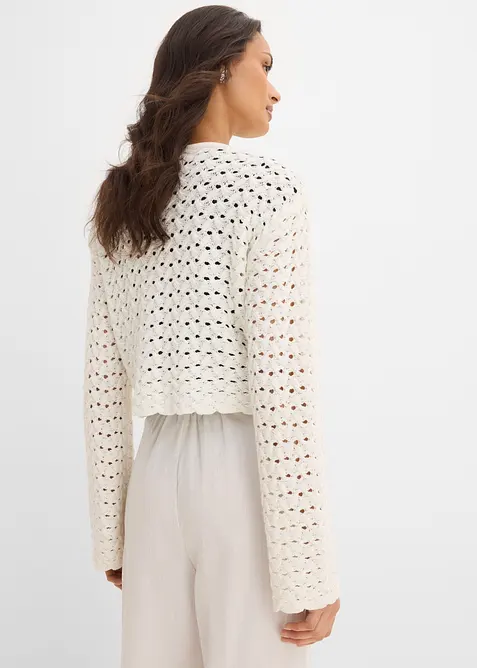 Cardigan traforato, bonprix