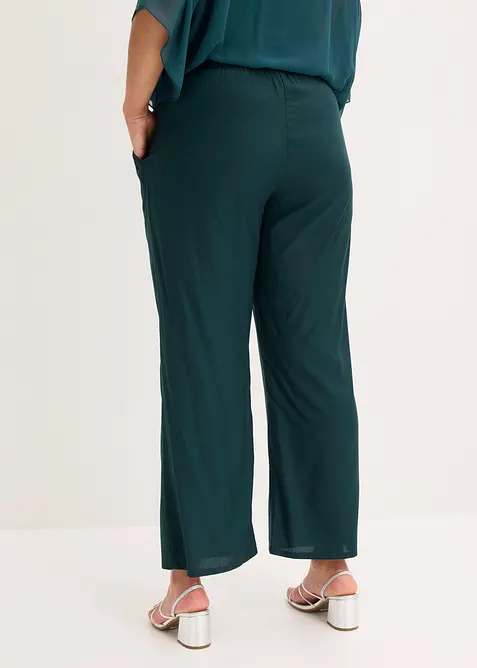 Pantaloni  in viscosa con elastico in vita, bonprix