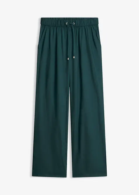 Pantaloni  in viscosa con elastico in vita, bonprix