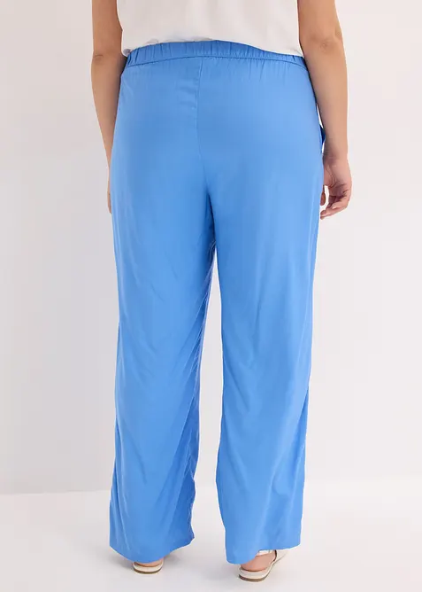 Pantaloni  in viscosa con elastico in vita, bonprix