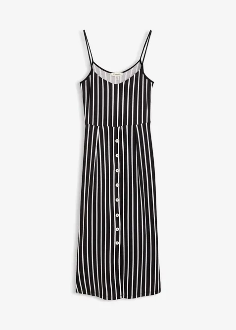 Abito midi in morbido misto viscosa e elastan, bonprix